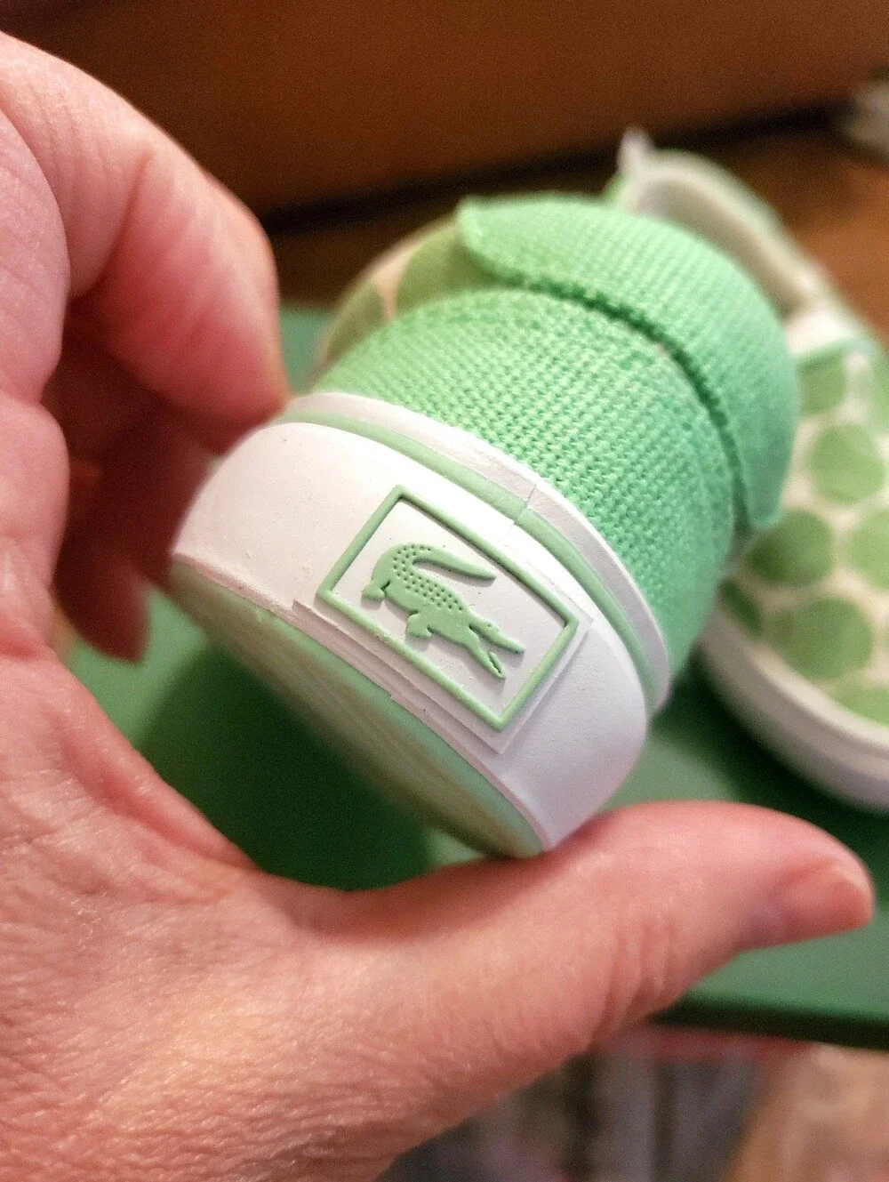 LaCoste Toddler Jump Serve Tennis Print Slip-On